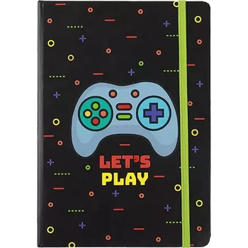 Zápisník Herní zápisník A5 s tvrdou obálkou 96 listů