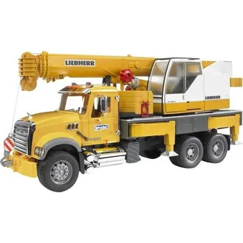 Bruder Nákladní auto MACK Granit jeřáb LIEBHERR