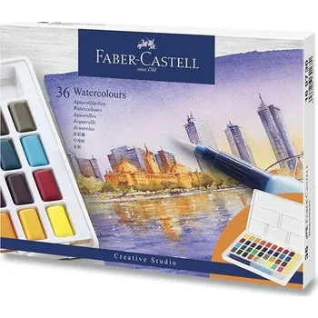 Vodová barva Faber - Castell Vodové barvy s paletou 36 ks