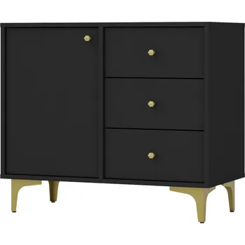 Komoda FALCO Komoda Tomila 814/1 Odstín: Černý grafit