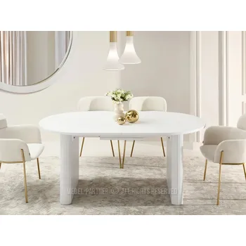 Jídelní stůl Rozkládací jídelní stůl 160(200)x90 CENDRY - bílý