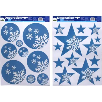 Samolepící dekorace Dekorace okenní OZDOBY , 41x29 cm (W024750) UNIPAP