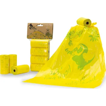 sáček na exkrement PetBuddy sáčky na exkrementy CITRON 4 role/ á 20 sáčků s potiskem a vůní