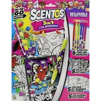 kreativní sada Scentos Voňavá Kreativní Sada - Malování v kufříku 3v1