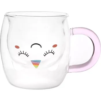 Sklenice Termo sklenice s dvojitou stěnou Jednorožec 250 ml