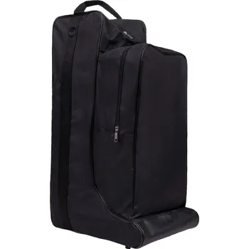 Čištění pro koně Kombinovaná taška na boty a helmu QHP, černá, Černá