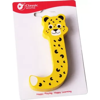 Dřevěná hračka Classic World Dřevěné písmeno J