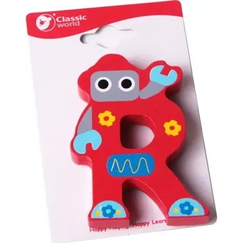 Dřevěná hračka Dřevěné písmeno R CLASSIC WORLD