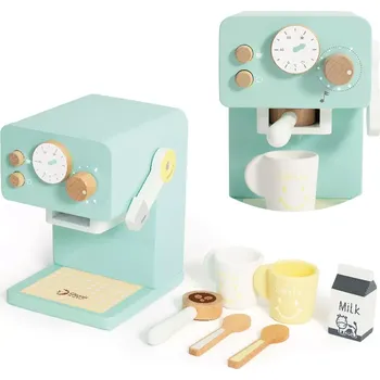 Dětské zboží Dřevěný kávovar pro děti 7 ks classic world