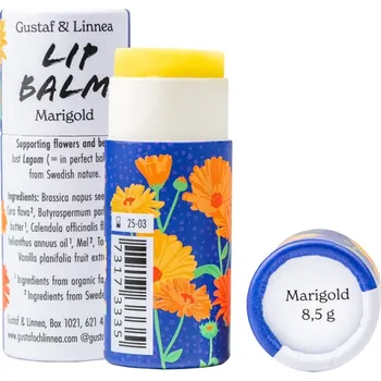 Gustaf och Linnea Přírodní balzám na rty s měsíčkem a včelím voskem