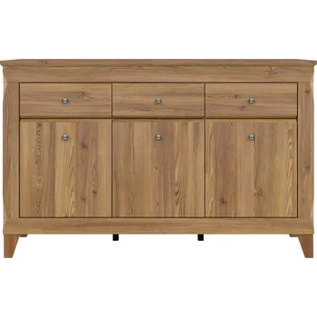 Komoda Black Red White Bergen KOM3D3S