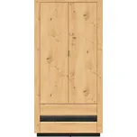 Black Red White Ostia SZF2D2S (dub artisan + dub černý) (s LED osvětlením)