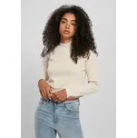 Ladies Interlock Short Turtleneck Crew - sand L
