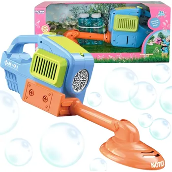 Hra na zahradu Woopie bublifuk s nástavcem sekačky, modrý