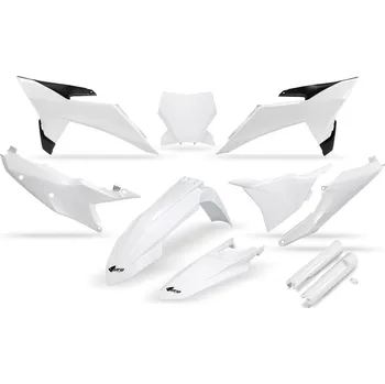 UFO sada plastů a kryty tlumičů KTM SX 125 / 150 / 250 / 300, SXF (SX-F) 250 / 350 / 450 '25-'26 (bílá)