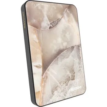 Powerbanka Picasee Powerbanka s MagSafe 5 000 mAh Šedá - Cream marble
