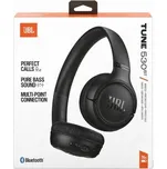 Sluchátka JBL T530BTBLK Tune 530, barva černá