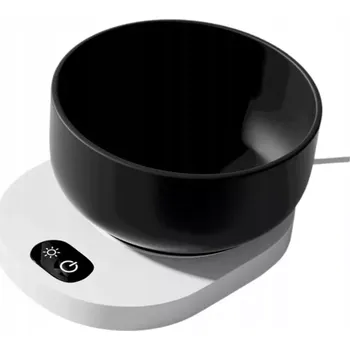Miska pro psa Vyhřívaná keramická miska na vodu USB 11 x 14 x 5,5 cm černá 380 ml