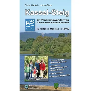 Cestování Kassel-Steig - Hankel, Dieter [DE] (2021, Brožovaná, Kartographische Komm. Ver)