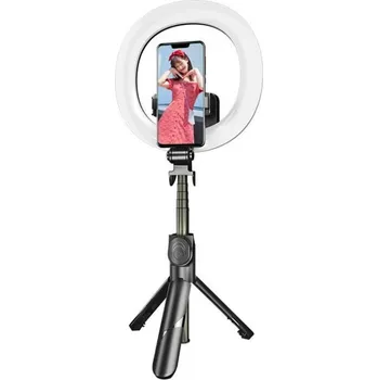 Puluz Selfie tyč/stativ dvojitá LED dioda
