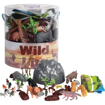 Woopie sada figurek safari zvířat 34 ks