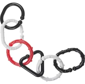 Hračka pro nejmenší Černo-bílé spojovací články pro miminka