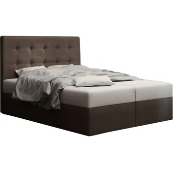 Postel MOB Duel 1 (tmavě hnědá) (s matrací a úložným prostorem)