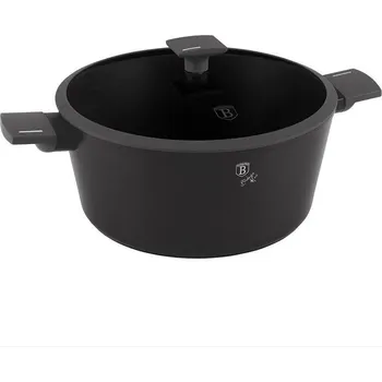 Hrnec BERLINGERHAUS Kastrol s titanovým povrchem a poklicí 30 cm Antracit Collection BH-8133