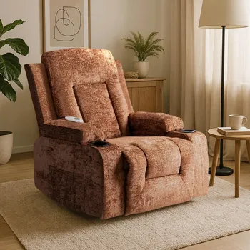 Křeslo MOB Masážní křeslo Mebel Elite Banesto (hnědá)