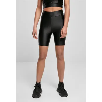 Pánské kraťasy Ladies Highwaist Shiny Metallic Cycle Shorts - black L