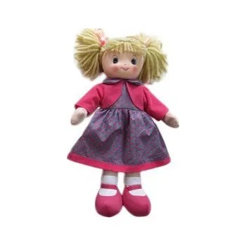 Panenka Panenka hadrová 50 cm - fialové šaty