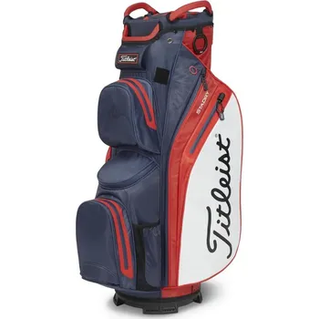Golfový bag Titleist 14 StaDry cart bag, modro/červeno/bílý