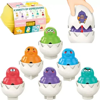 Dětské zboží WOOPIE Mozaika Montessori Vejce Skučavka 6ks