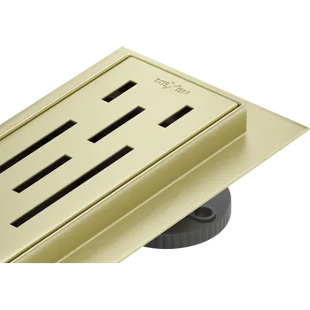 Mexen Flat 360° M01 otočný liniový odtok 60 cm, zlatý kartáčovaný - 1A20060-40 Lineární podlahové odtoky