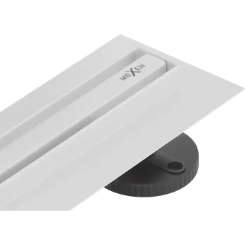 Mexen Flat 360° Slim lineární otočný odtok 150 cm, bílý - 1241150 Lineární podlahové odtoky