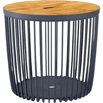 Dětská móda STOLEK S BOXEM 38,6x35,8 cm CLUBO ANTHRACITE pro děti NEPLATÍ