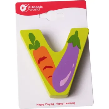 Dětské zboží Klasická Dřevěná Písmenka V