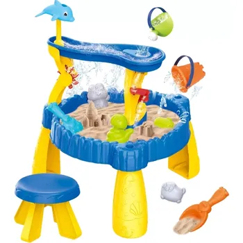 Hračka Woopie Stolek vodní a písečný XL s židličkou 2v1 Delfínek 12 el.