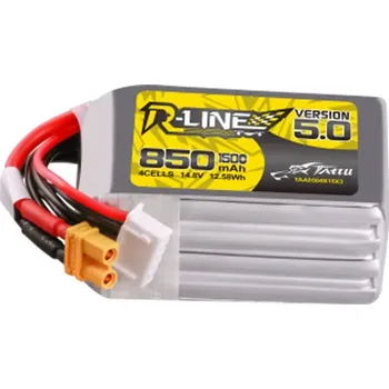 RC náhradní díl TATTU GENS ACE LIPO R-Line FPV serie 4S 850mAh 14,8V 4S1P 150C Version 5.0