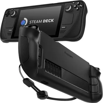 Pouzdro na mobilní telefon Pouzdro Spigen Rugged Armor Steam Deck Matte černé Černá