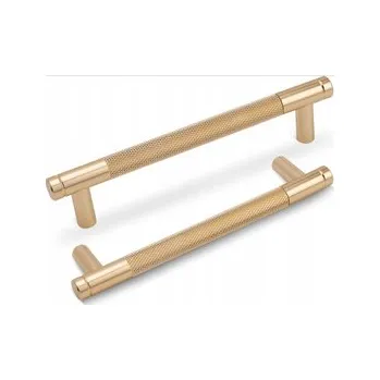 Nábytkové kování Zlatá nábytková úchytka PREMIUM – moderní design a dlouhá životnost, délka 22 cm