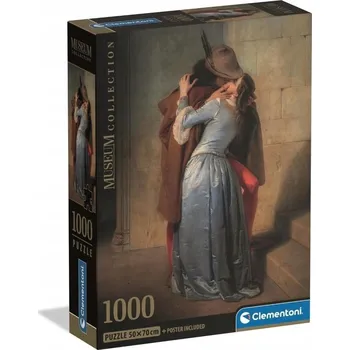 Puzzle Puzzle 1000 dílků Museum Hayes The Kiss 37064 Clementoni Compact