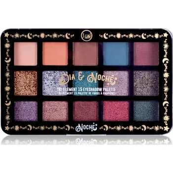Paletka dekorativní kosmetiky J.Cat Beauty Dia & Noche paletka očních stínů odstín 102 Noche 16 g