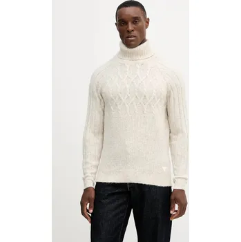 Pánský svetr Svetr z vlněné směsi Guess JEMMY M5BR16.Z0462 béžová 01X, vel. L