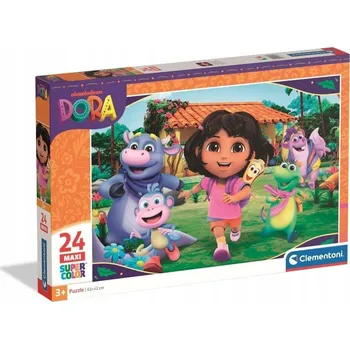 Puzzle Puzzle 24 dílků Maxi Super color Dora 24826 Clementoni