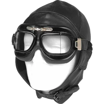 Kukla kožená letecká ČERNÁ, Velikost: L-57cm