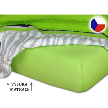 Prostěradlo Jersey prostěradlo na vysokou matraci 90x200x25 EXCLUSIVE Kiwi