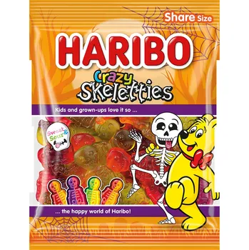 Bonbon Haribo Skeletties 160g cena za kartonové balení (Kartonové balení : 34 ks)