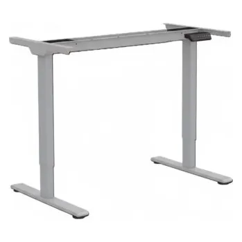 Jednací stůl Výškově nastavitelný elektrický stůl E1-Mint-PRO-EU, stříbrný - A FLEXISPOT