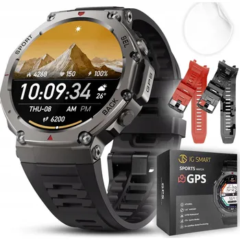 Hodinky Chytré Hodinky JG Smart chytré hodinky JG Smart pánské X58 GPS 5ATM AMOLED černé